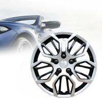 ทั่วไป Auto Hubcap เงินสีดำฝาครอบล้อ Auto Hubcap Auto Retrofit 15นิ้ว Z5H1