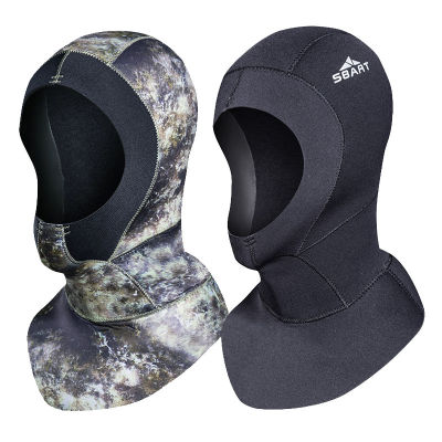 3mm Neoprene Diving Hood Shoulder Snorkeling Equipment Hat Cap Winter Swim Warm Wetsuit Spearfishing