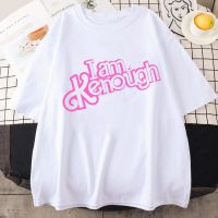 เสื้อเลือกตั้ง 【พร้อมส่ง】เสื้อยืดผ้าฝ้าย 100% พิมพ์ลาย I Am Kenough แนวสตรีท ฮาราจูกุ แนวตลก เหมาะกับหน้าร้อน สําหรับผู้S-5XL