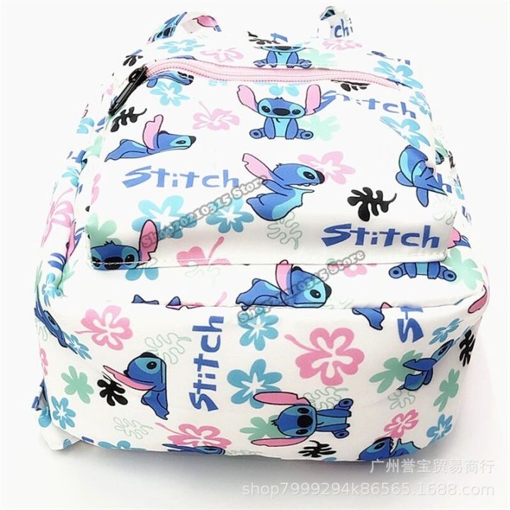 กระเป๋าเป้สะพายหลัง-ผ้าออกซ์ฟอร์ด-ลายการ์ตูนดิสนีย์-stitch-น่ารัก-สีขาว-สีฟ้า-ขนาดใหญ่-สําหรับนักเรียน