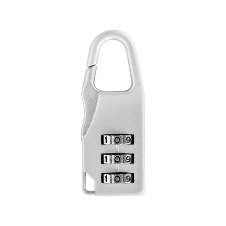 3 Dial Padlock Code Number Password Combination Safe Travel Security