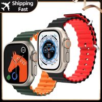 Silicone Ocean Strap For Apple Watch Band Ultra 49mm 45mm 44mm 42mm Correa Men Woman Bracelet IWatch Series 8 7 6 SE Accessories