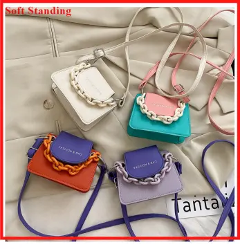 Womens Mini Bag New Trendy Versatile Chain Small Square Jelly Bag