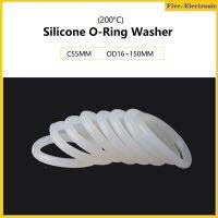 White Silicone O-Ring Washer CS5MM  OD16~150MM  Thickness 5mm Rubber Seal Ring Heat-Resistant Food Grade -50/30/20Pcs