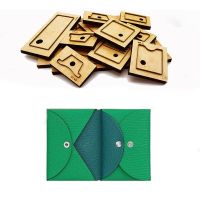 Japan Steel Blade DIY leather craft wooden die mould small wallet none sewing snap button coin bag hand punch template tool