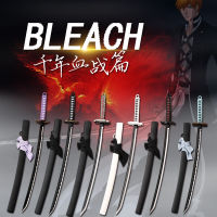 BLEACH อาวุธ Kuchiki Byakuya ชุดหกชิ้น Spade Vere ดาบ Samurai เหล็กจริงอะนิเมะอาวุธพวงกุญแจของเล่นสำหรับเด็ก