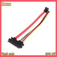 Zozo ✨Ready Stock✨ 2-in-1 7Pin SATA Data + 2.0mm 4Pin Power Combo 7 + 15 PIN 22P SATA conjoint CD/DVD HD Hard Disk CABLE 20/40cm