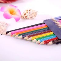 สีไม้12สีแท่งยาวดินสอสีสีสวยคมชัดระบายง่ายติดทน