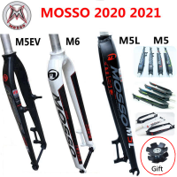 Original Mosso M6 M5 M5E M5EV M3จักรยานเสือภูเขาด้านหน้าส้อม,ส้อมด้านหน้าเหมาะสำหรับ26 27.5 29er แผนที่จักรยาน,V-ส้อมเบรก,Tapered Gloss/Matte,ล่าสุด2021