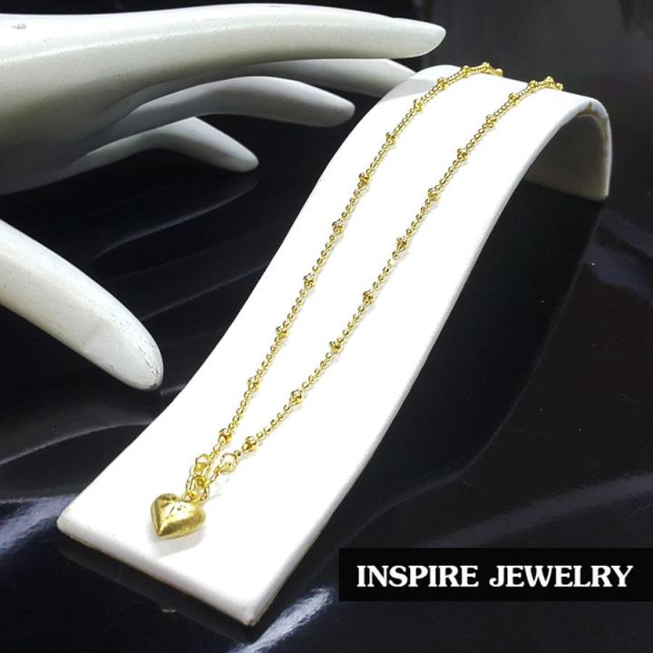 inspire-jewelry-จี้รูปหัวใจพร้อมสร้อยคอ-เลือกตามแบบที่ต้องการ-มีความยาว-ๅ16-นิ้ว-or-18นิ้ว-ให้เลือก