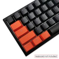 104 Key Keycaps OEM Profile Double Shot Backlight PBT Keycap with Puller compatible with Cherry MX Mechanical Keyboard Black Red