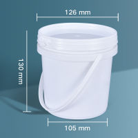 Empty 1000ML Plastic Bucket with Lid PP Material Food Grade Storage Container Liquid Refillable Bottles 10PCS