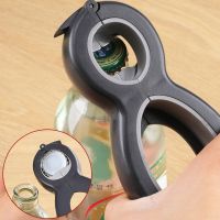 【CW】 Function Bottle Opener 6 1 Jar Gripper Can Beer Lid Twist Gourd-shaped Wine Corkscrew 2022