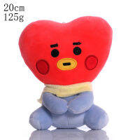 Cartoon KPOP Star Plush Toys Pillow CHIMMY COOKY KOYA MANG RJ SHOOKY TATA Soft Stuffed Dolls Fans Kids Christmas Birthday Gifts