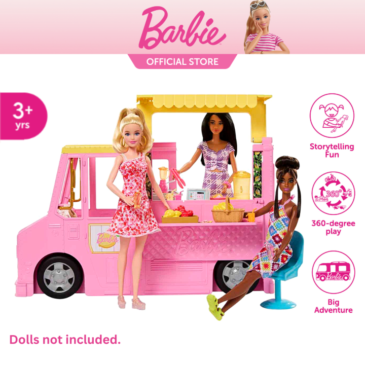 Barbie The Movie Career Lemonade Truck Playset with Accessories ...