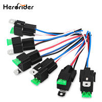 Herorider Switch 30A 4pin Fuse Relay Switch Harness Set 12V DC SPST Automotive Auto Relay With Relay Socket 6pcs