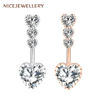 HECHENG,Zircon Peach Heart Necklace Bracelet Set for Women Girls