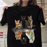 2023 NEWWomen S Fashion Printed Cat And Tiger Print T-Shirts Summer Casual Loose Round Neck Creative Personal T-Shirts