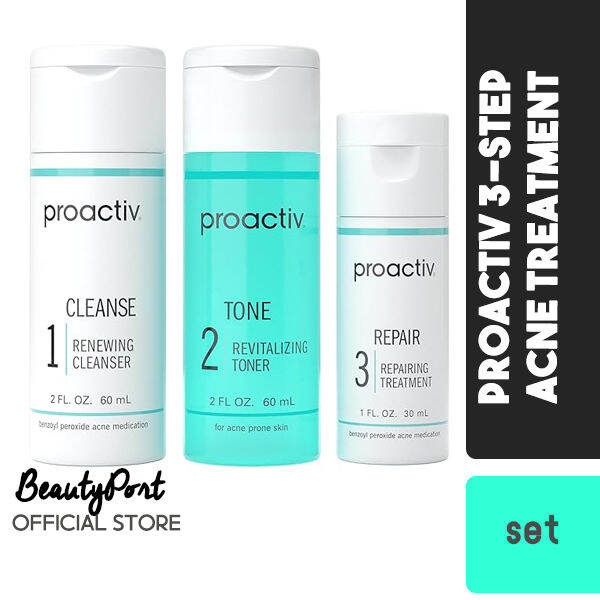 Proactiv 3 Step Acne Treatment Benzoyl Peroxide Face Wash, Repairing