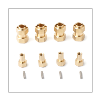 4Pcs Brass Extended Wheel Hex Hub Adapter 9750 for Traxxas TRX4M TRX-4M 1/18 RC Crawler Car Upgrades Parts Accessories