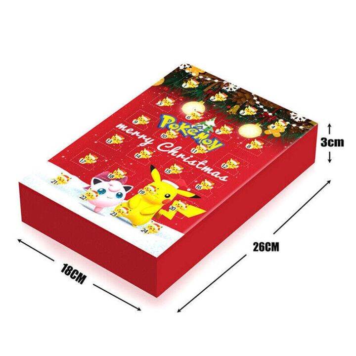 kids-blind-box-toy-model-dolls-children-gift-pokemo-character-theme-christmas-2023-advent-calendar-christmas-kids-toy-24pcs-present-pikachu-tide-play-blind-bag-desktop-toy-surprise-box-birthday-gift-x