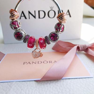 (คลังสินค้าพร้อม) ใหม่ปีOriginal Pandora_bracelet _ ผสมDiyสีชมพูสร้อยข้อมือFreshหญิงOneปี