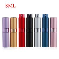 8ml 15ml 20ml metal aluminum perfume bottle refillable cosmetic spray bottle portable empty bottle travel sub-bottle liner glass