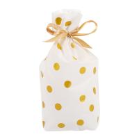 50 Packs Treat Bags with Drawstring Candy Bags, Plastic Favor Bag Drawstring Cookie Bags for Christmas Wedding Party Birthday Engagement Holiday Favor