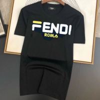 Fend/i แขนสั้นใหม่ชายและหญิงชุดคู่รักเสื้อยืดลำลอง