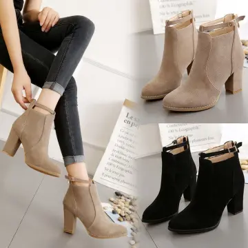 dark brown flat boots