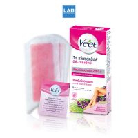 Veet Wax Stripes Shea Butter &amp;  Acai Berry 6s- วีท แว็กซ์สตริปส์ แผ่นกำจัดขน สำหรับผิวธรรมดา