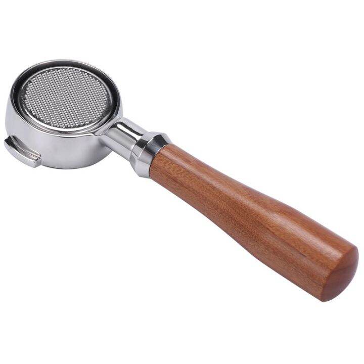 58mm-stainless-steel-coffee-machine-e61-no-base-filter-bracket-coffee-bottomless-handle-coffee-spoon-wooden-handle-professional-accessories