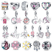 Fit Pandora 925 สร้อยข้อมือเดิม 925 เงินสเตอร์ลิงกระเป๋าเดินทางเครื่องบิน Charms ลูกปัดสำหรับเครื่องประดับ DIY ทำ 2022-Jiieu