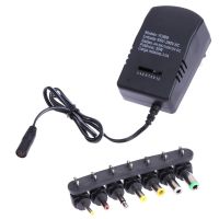 3V-12V Power Supply Adjustable AC DC 220V To 12V Power Supply Adapter Transformers 220V To 12V Converter Cable 7 Plugs 3A 30W Electrical Circuitry Par