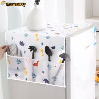 Refrigerator Dust Proof Cover With Storage Bag Washable Printed Multipurpose Household Washing Machine Cover Home Storage