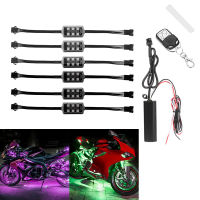 Motorcycle Atmosphere Light Colorful Decorative Lamp Wireless Remote Control LED Car Motorcycle Decor Accessories Light