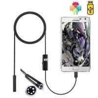 7Mm Android Mobile Phone Computer 1M Industrial Endoscope Two-In-One 6 Adjustable LED Lights Waterproof Pipeline Auto Repair