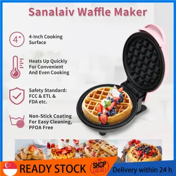 Kitchen Cooking Machine Electric Mini Waffles Maker Appliance for Kids  Breakfast Dessert Pot Utensils Small Fried