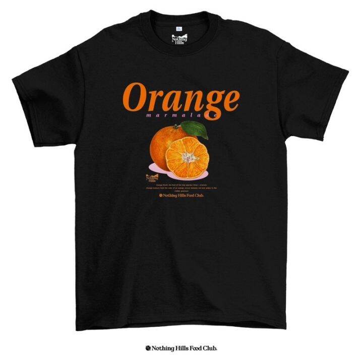 now-เสื้อยืดคอกลม-เสื้อยืดลาย-orange-ส้ม-clic-cotton-unisex-by-nothing-hills-l-size-s-5xl