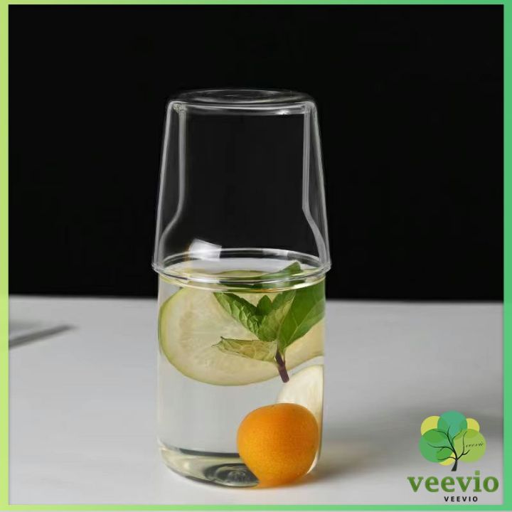 veevio-ชุดถ้วยแก้วใส่เครื่องดื่ม-สไตล์ญี่ปุ่น-ถ้วยนม-drink-cup-combination