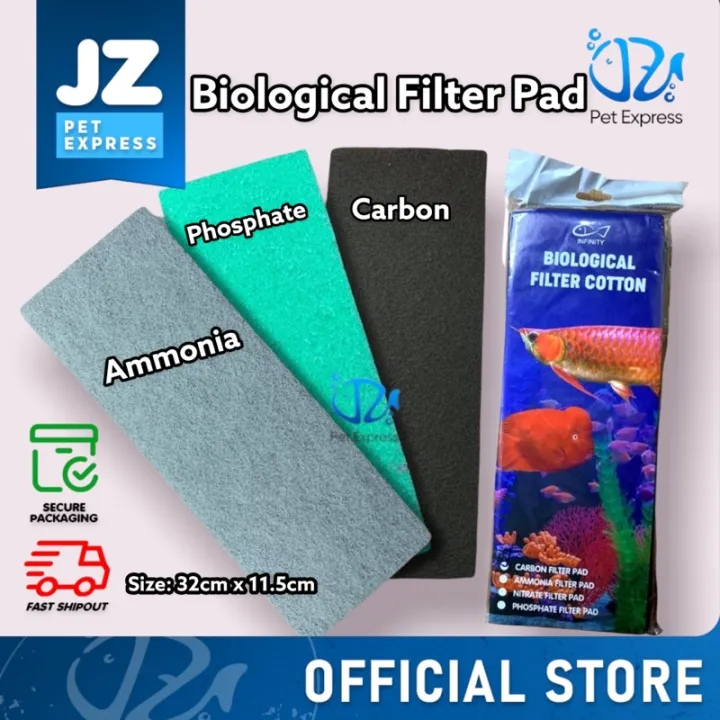 Biological Filter Cotton for Aquarium Fresh and Salt Water Tank Carbon