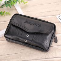 6.5 inch Men Fanny Pack Mobile Phone Bags Hasp Zipper Male Coin Purse Bag Waist Packs Casual Man Sport Running Purse Billfold Running Belt