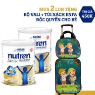 Tặng 1 bộ vali + túi xách cho bé Combo 2 lon sữa bột Nutren Junior cho trẻ thumbnail