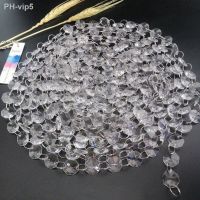 5Meters Garland Strand Hanging Acrylic Crystal Octagonal Bead Curtain Diamond Chains Party Christmas Tree Centerpiece DIY Party