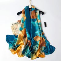 【CC】☄✚  Scarf Womens Luxury Design Silk Soft Muslim Headband Shawl Beach 85x180cm