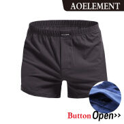 AOELEMENT Quần Lót Nam Quần Dài Cotton Quần Mũi Tên Ngoại Cỡ Thoải Mái