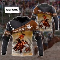 Xzx180305 Rodeo backing horse 3D printing zipper Hoodie men Pullover Sweatshirt fitted Jersey tracksuit outwear coat casual