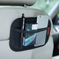 ☏✑ Car Storage Bag Pocket Seat Organizer Auto Seat Side Storage Hanging Bag Multi-Pocket Drink Phone Holder Mesh Pocket