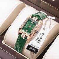 Hot Seller 2022 German brand diamond-encrusted automatic womens waterproof barrel watch high-value retro leather student