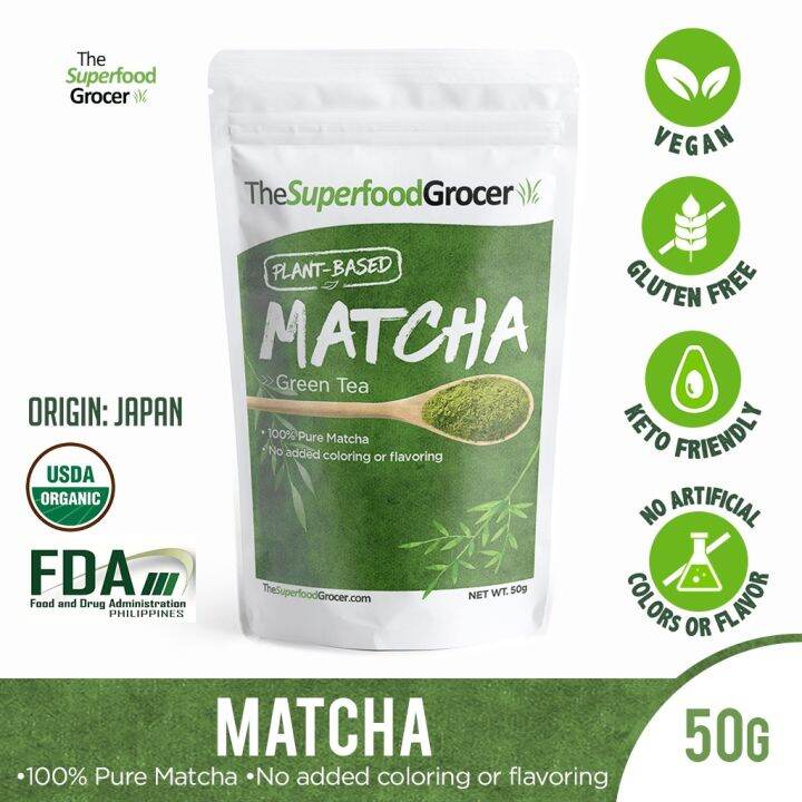Superfood Grocer Japanese Uji Matcha 50g (25 servings) Lazada PH